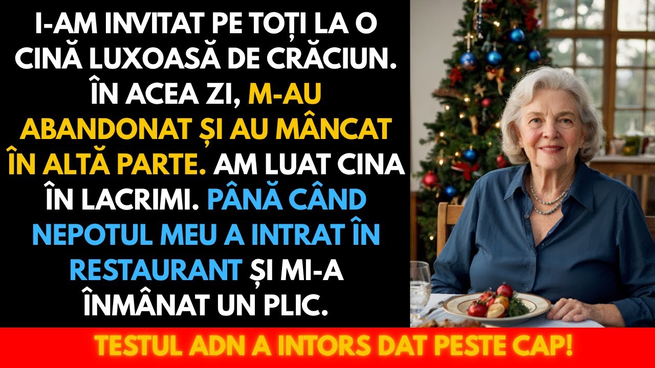 I-am invitat la o cină luxoasă de Crăciun… dar m-au abandonat în ziua aceea