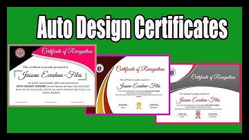 Auto Design | Grade Sheet to Certificate Templates