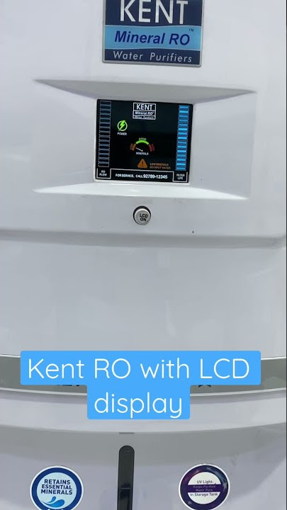 Kent RO with LCD display with zero water wastage technology || shorts|| #kent #waterpurifier