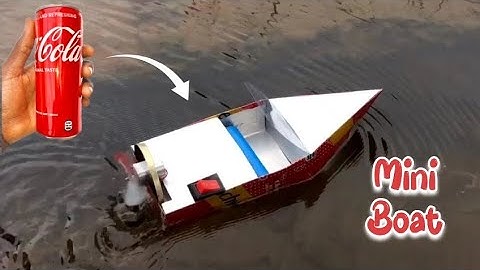 How to make a mini boat using soda can, Diy mini boat
