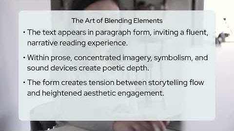 How Do Prose Poems Blend Poetic and Narrative Elements?