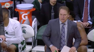 Tom Izzo Breaks the Clip Board During Purdue Game