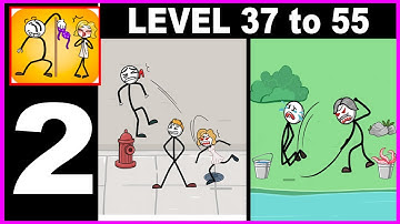 Thief Troll - Stickman Robber level 37 to 55 - Gameplay Walkthrough Part 2 all Solution Android IOS