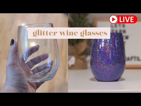 DIY Personalised Glitter Wine Glass 🍷 ✨ Full tutorial in bio