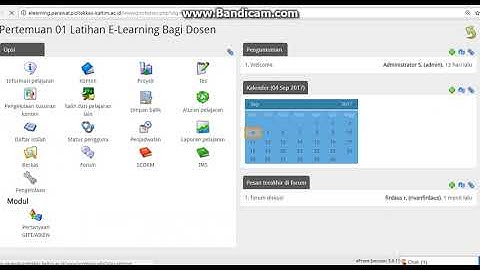 TUTORIAL ELEARNING BAGI DOSEN POLTEKKES KEMENKES KALTIM