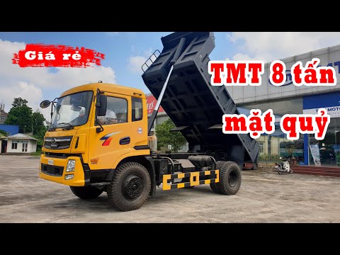 Xe ben máy cơ TMT 8 tấn mặt quỷ (tải thực 6.9 tấn) | Cạnh tranh trực tiếp với Hoàng Huy, Howo |