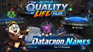 SWGOH Needs to Let Us Name Datacrons @Egnar