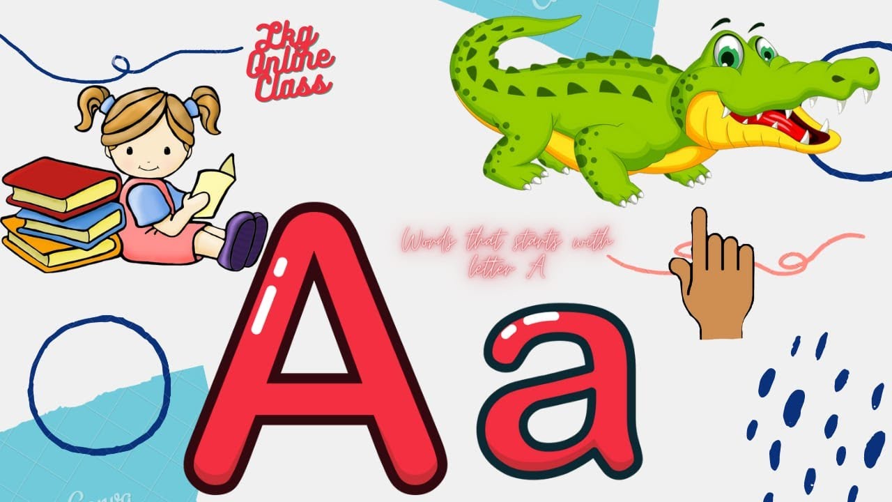 LKG online class-The Letter A/Words that starts with A/Letter A sound ...