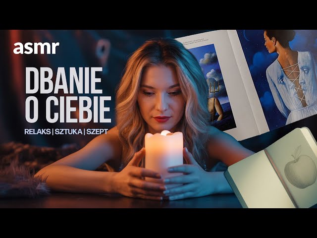 ASMR Relaks z artystką po pracy - demakijaż, czytanie i rysowanie