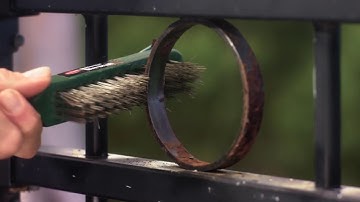 How to paint a metal fence