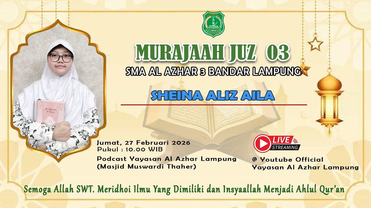 KBM TAHFIDZ MUROJA'AH JUZ  03 A.N SHEINA ALIZ AILA