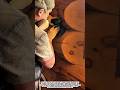 Wood Log Wall Sanding Process | Traditional Wood Finishing Technique.
