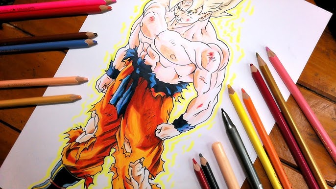 como desenhar o goku ssj2, facil facil 