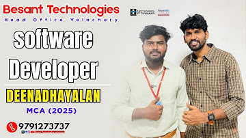 From MCA Student to Software Developer | Deenadhayalan Placement Success Story