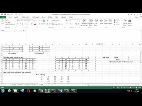 Mata Kuliah Pengolahan Citra Digital terkait Filtering, Thresholding