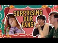 Surprising fans with Christmas gifts