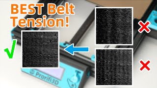 We found the BEST belt tension for 3D printers