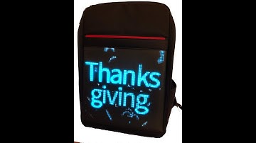 Setup LED Backpack with Bluetooth version