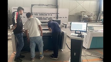 Photo frame cardboard corrugated carton box grooving and cutting and creasing machine