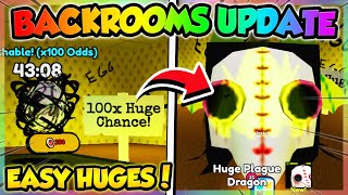 BACKROOMS UPDATE IS INSANE!! 100x HUGE EGGS!! (Pet Simulator 99 Roblox) screenshot 1