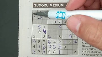 We will be ready for this Medium Sudoku puzzle. (with a PDF file) 07-23-2019