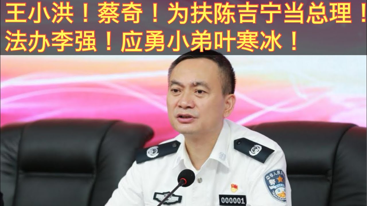 四川副省长公安厅厅长叶寒冰任上落马！和李强！应勇关系匪浅！王小洪！蔡奇法办叶寒冰是为阻止李强二十一大连任国务总理？扶陈吉宁四中全会上位 ...