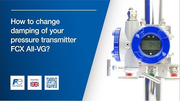 How to change damping of your pressure transmitter FCX-All-VG ?