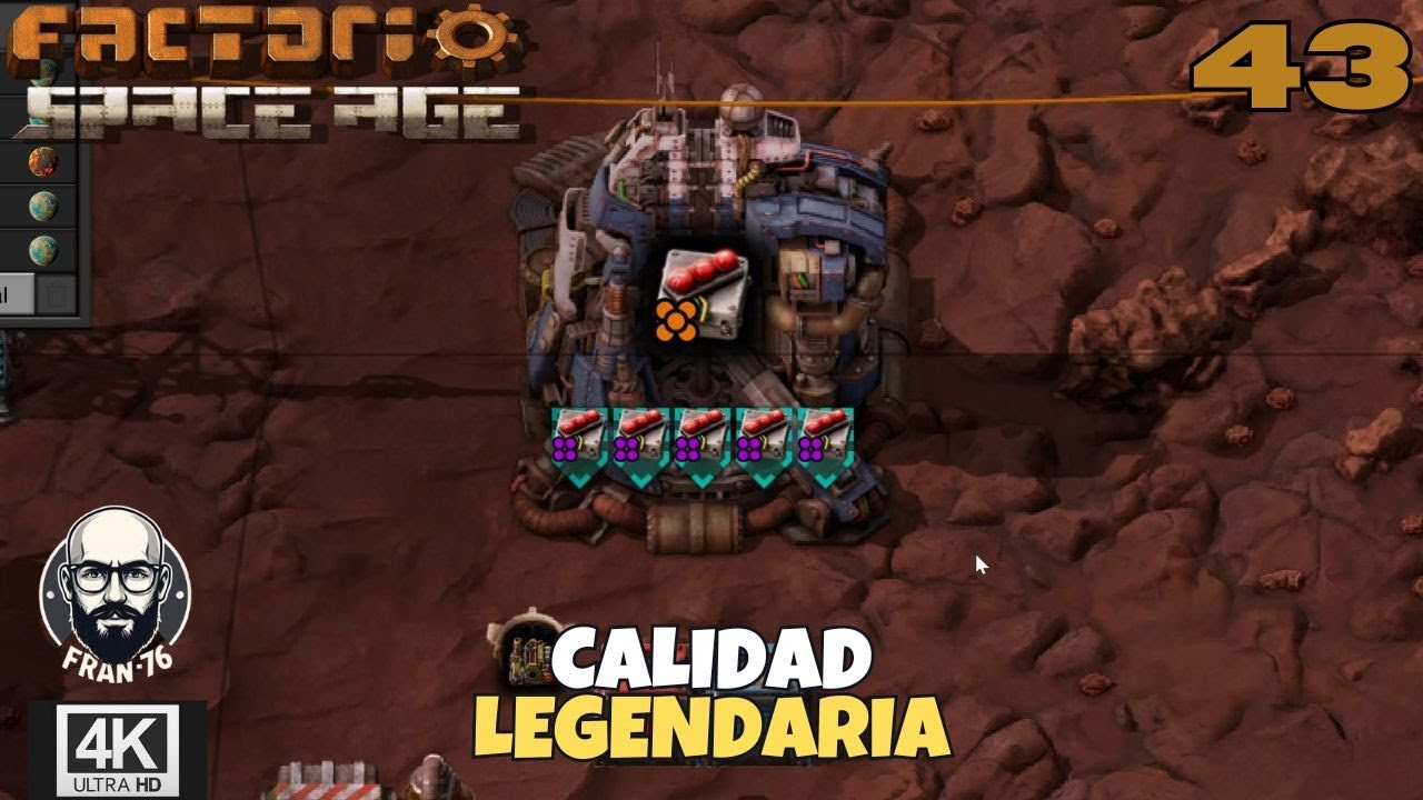 Calidad máxima y ajustes en la base principal - Factorio Space Age #43 ...