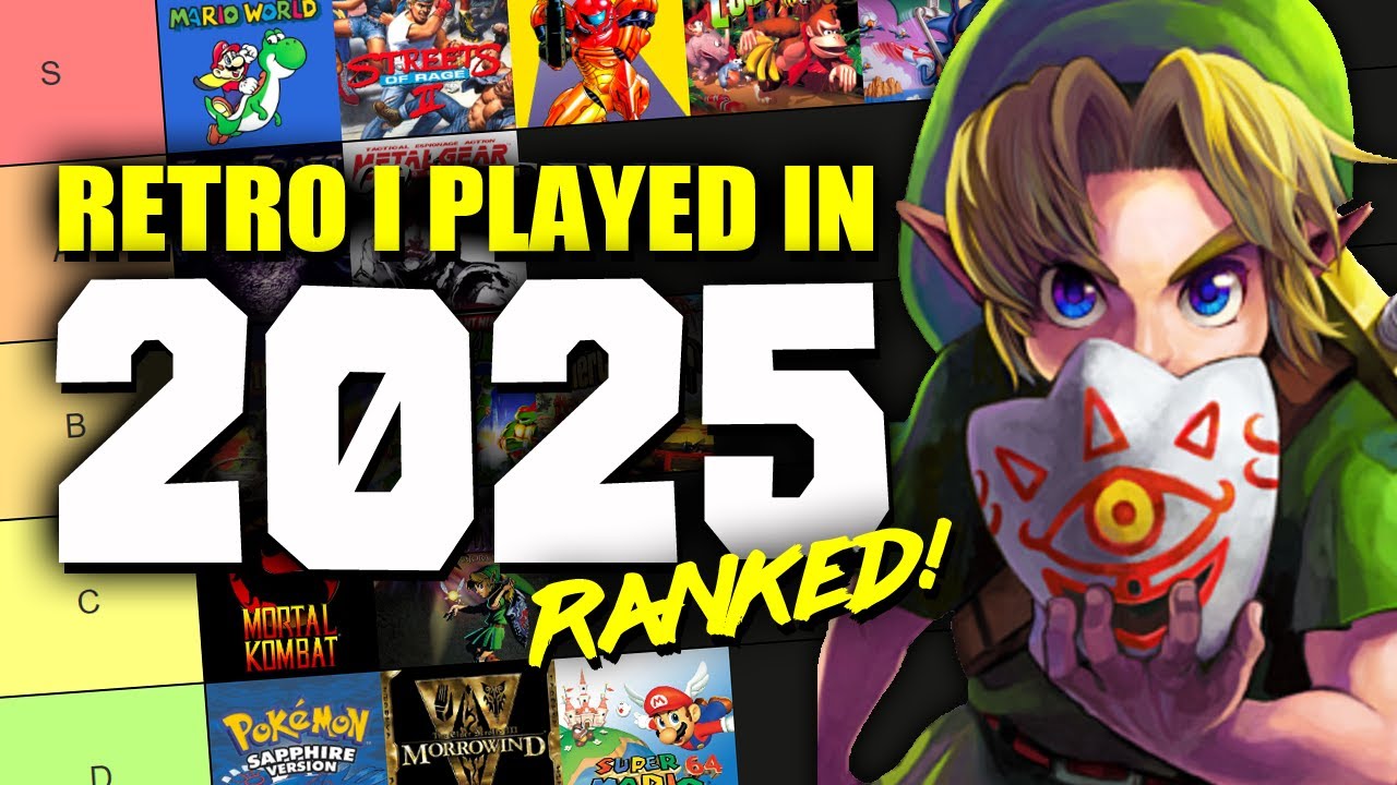 Ranking All The Retro Games I Played in 2025 - LIVE Tier List! - YouTube