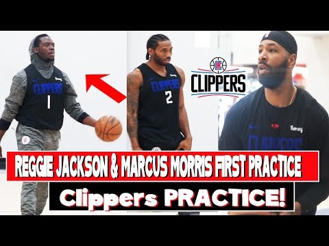 LA Clippers Reggie Jackson and Marcus Morris First practice | How to play out of the Pick and Roll