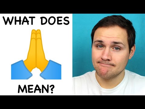 High Five or Prayer Emoji - what it means and how to use it.