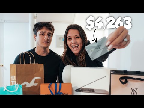 Giving My Wife My Credit Card to Buy ANYTHING She Wants (NO LIMIT)