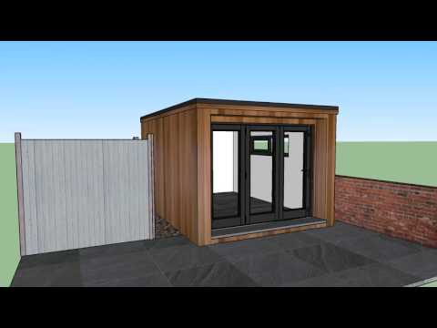 3m x 4m Concave Garden Room design