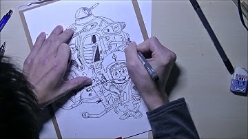 drawing Arale 001