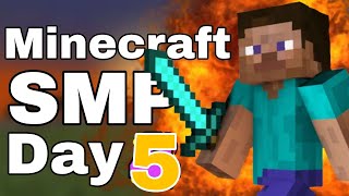*Live* Minecraft SMP PT5 | Base Building & Dragon Prep