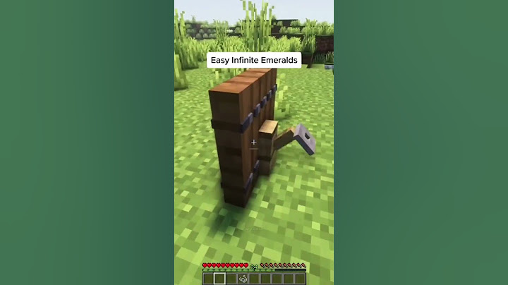 Minecraft Infinite Emeralds Farm #shorts