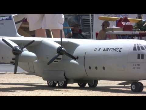 Rc giant airplane airshow Black Starr 2010 July Part II