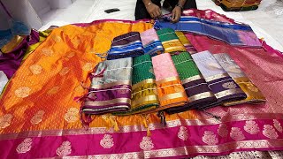 Chickpet Bangalore wholesale Silk sarees||Single saree Courier available