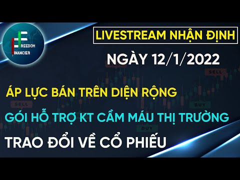 ĐẦU TƯ CHỨNG KHOÁN | LIVESTREAM NHẬN ĐỊNH 12/1/2022 | ÁP LỰC BÁN DIỆN RỘNG | THÔNG QUA GÓI HỖ TRỢ KT