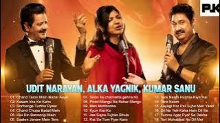 Best Of Udit Narayan, Alka Yagnik, Kumar Sanu Songs // 90's Evergreen Bollywood Songs Jukebox