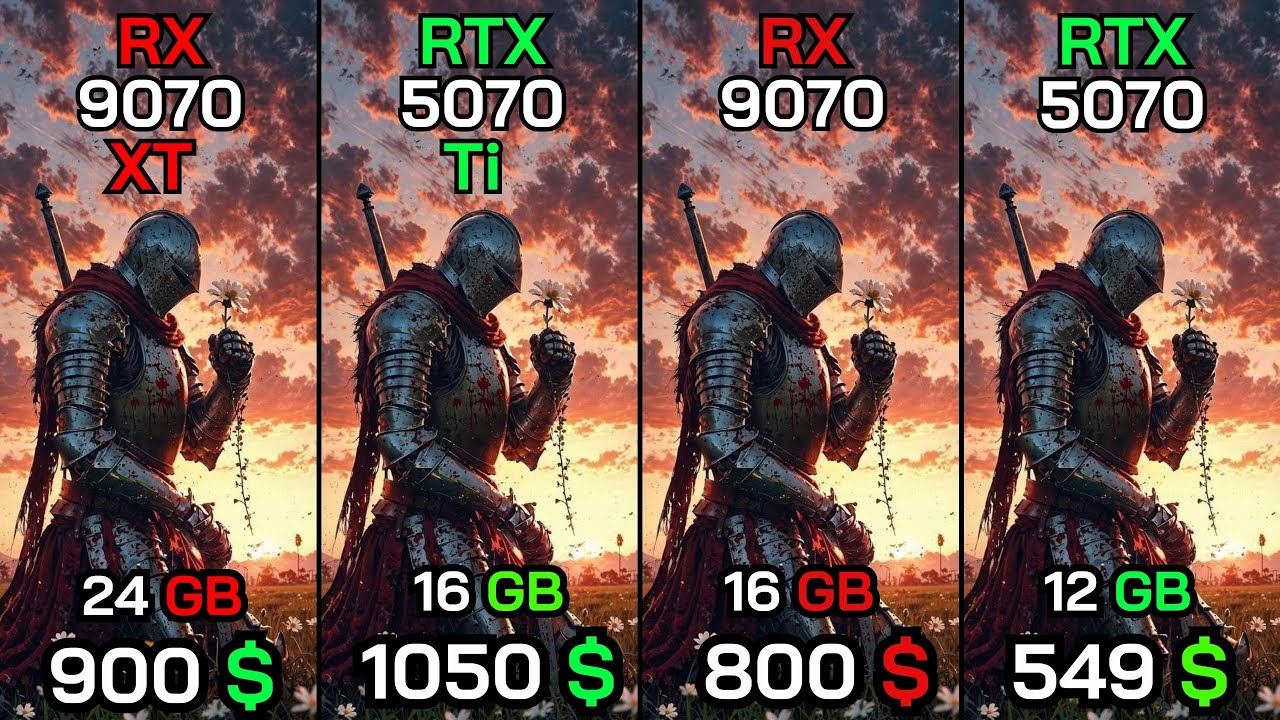 RX 9070 XT VS RTX 5070 Ti VS RX 9070 VS RTX 5070 TEST IN 20 GAMES - YouTube