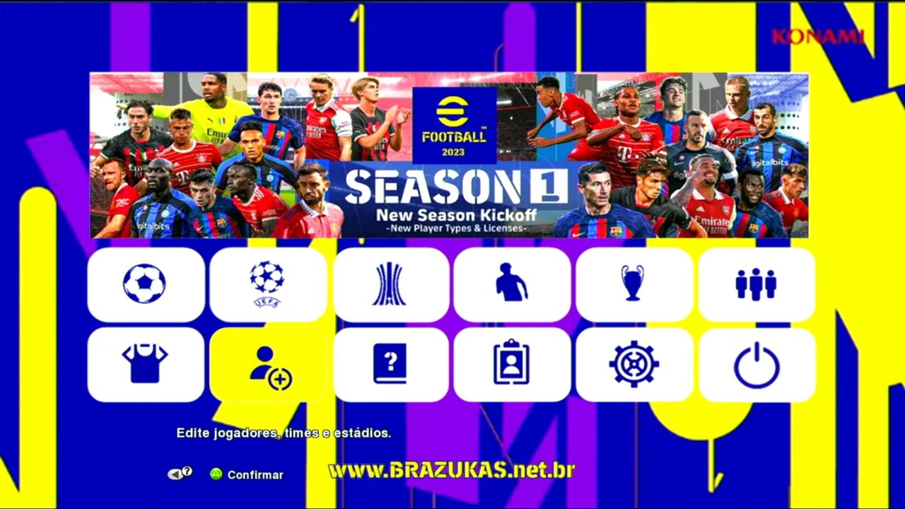 🎮 PES 2023 - NOVO MENU - PATCH BRAZUKAS EFOOTBALL - [XBOX 360] - YouTube