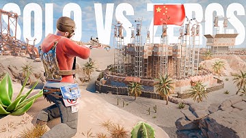 SOLO vs 70 CHINESE ZERGS – 1v16 RAID DEFENSE (Rust Movie)