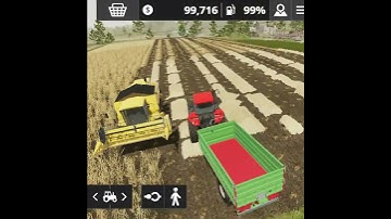 Farming Simulator 20 | Loading Wheat In Trailer | #shorts