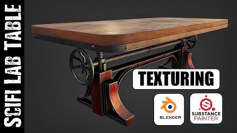 BLENDER/SUBSTANCE PAINTER: SCIFI LAB TABLE (TEXTURING)