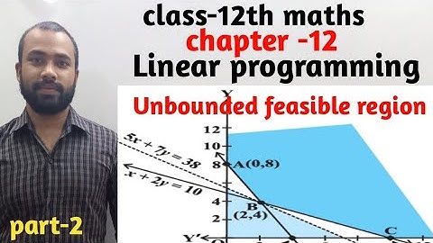 class-12th math ls chapter-12 Linear programming ( unbounded feasible region )