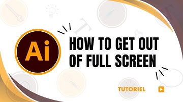 How to exit full screen in Illustrator