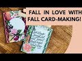 How to use color instead of images for fall card-making (pattern paper idea) #cardmakingtechniques
