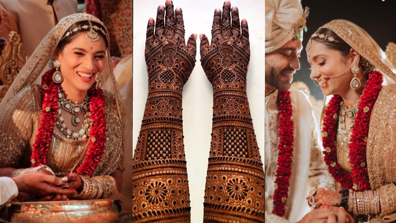 Ankita lokhande wedding mehndi inspired mehndi design | celebrity ...