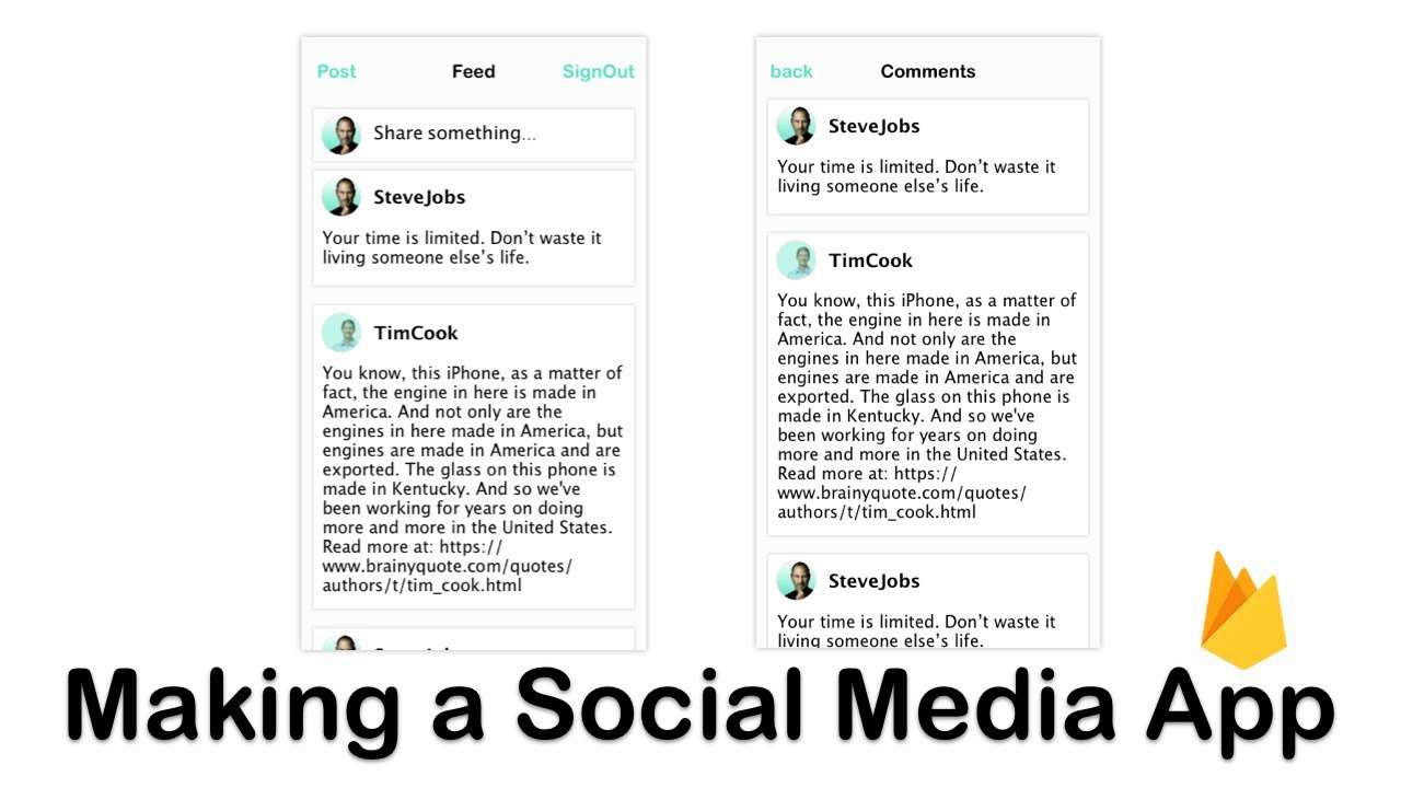 Making a Social Media App 2: Episode 1 (Swift 4, Xcode 9) - YouTube